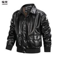 duofan 2021 autumn mens casual fashion stand collar slim pu leather jacket solid color leather jacket men anti wind motorcycle