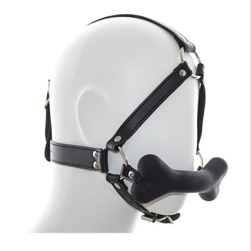 Новые кожаные маска Mones кляп для рта Plug бондаж секс Фетиш Флирт Секс эротические