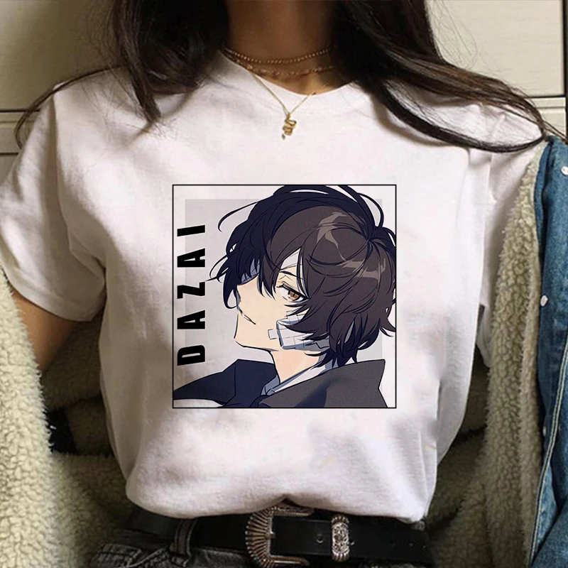 Bungo Stray Dogs принт Harajuku Япония уличная одежда с мотивами из аниме повседневная