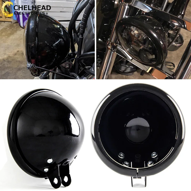 1 шт. 5 75 дюйма мотоциклетная светодиодная фара корпус ведра крепление корпуса