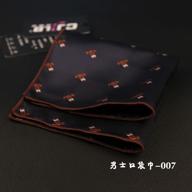 

Linbaiway Pocket Square Floral Jacquard Handkerchiefs Men Classic Pocket Towel for Wedding Party Suit Accessories Custom Logo