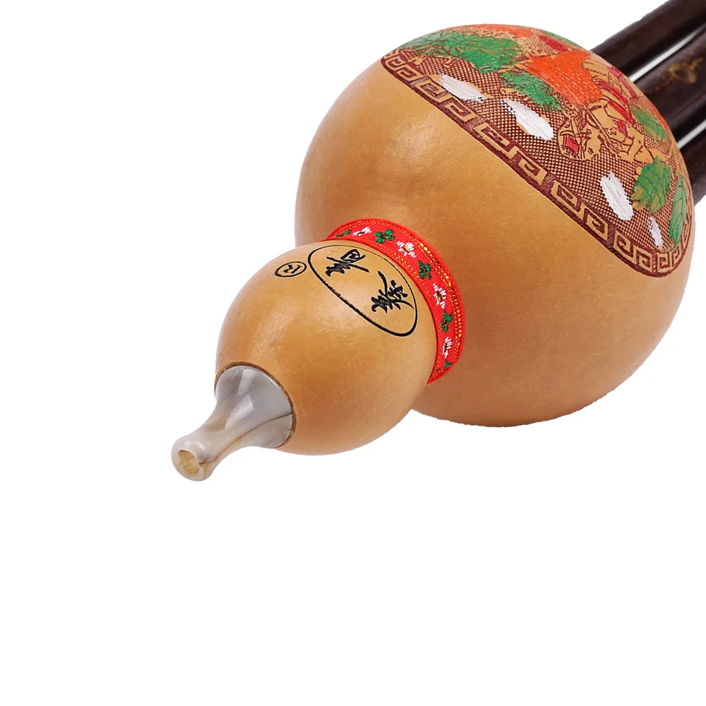 Кукурбит флейта Хулуси натуральный Тыква и бамбук флаута C/bB ключ