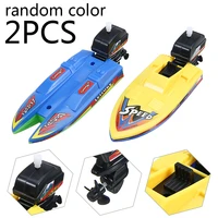 2pcsset plastic ship float in water kids classic wind up educational bath toys water pool toy floating boat toy children gift