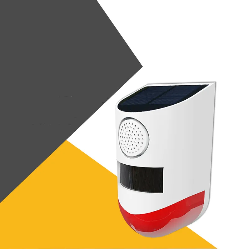 Лидер продаж инфракрасный датчик движения на солнечной батарее сирена