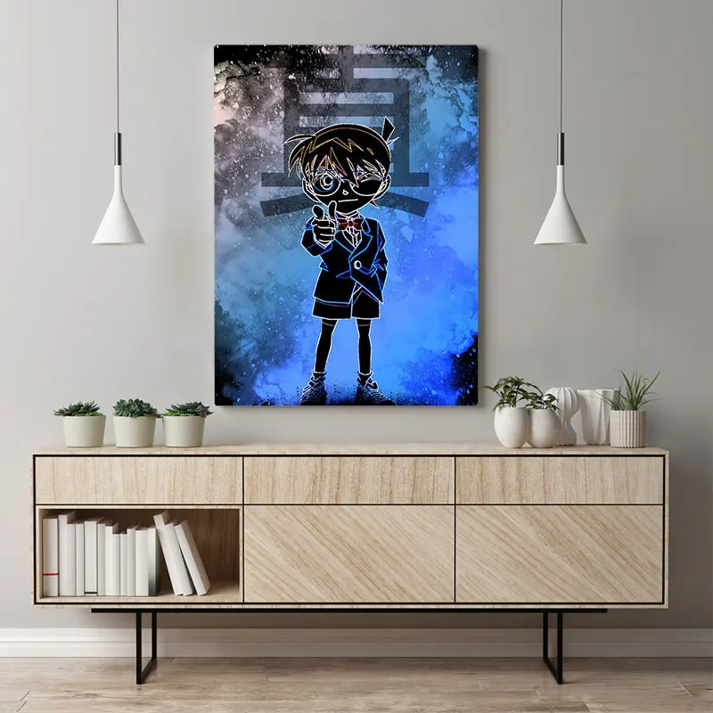 Плакат детектива Конана холст настенные художественные украшения принты для