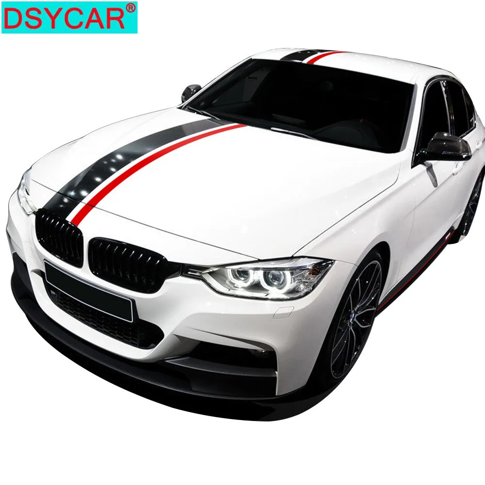 DSYCAR 1 комплект углеродное волокно автомобильный Стайлинг капот крыша задний