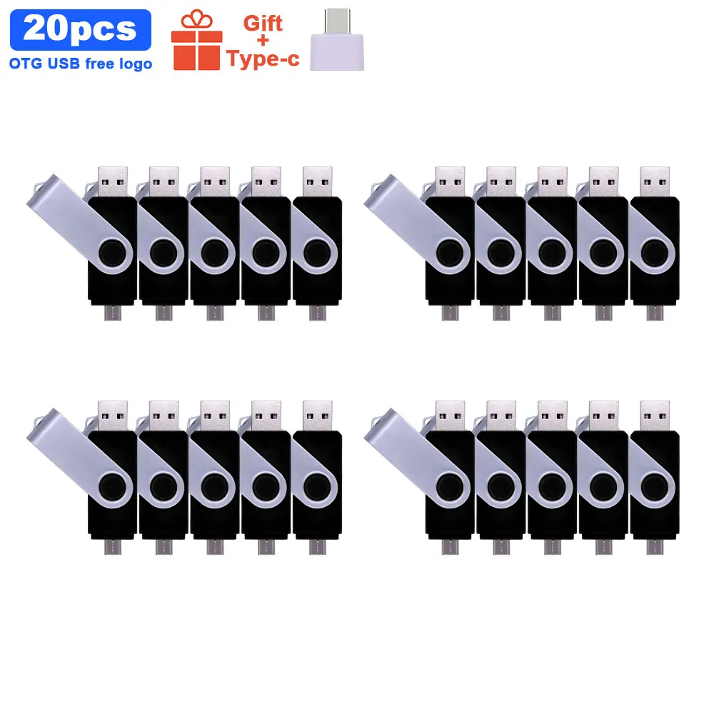 20 шт./лот портативный флеш-накопитель Type-C OTG USB 2 0 64 ГБ 32 16 8 4 Гб | Компьютеры и офис