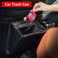 led car trash can organizer garbage holder automobiles storage bag accessories auto door seat back visor trash bin dustbin