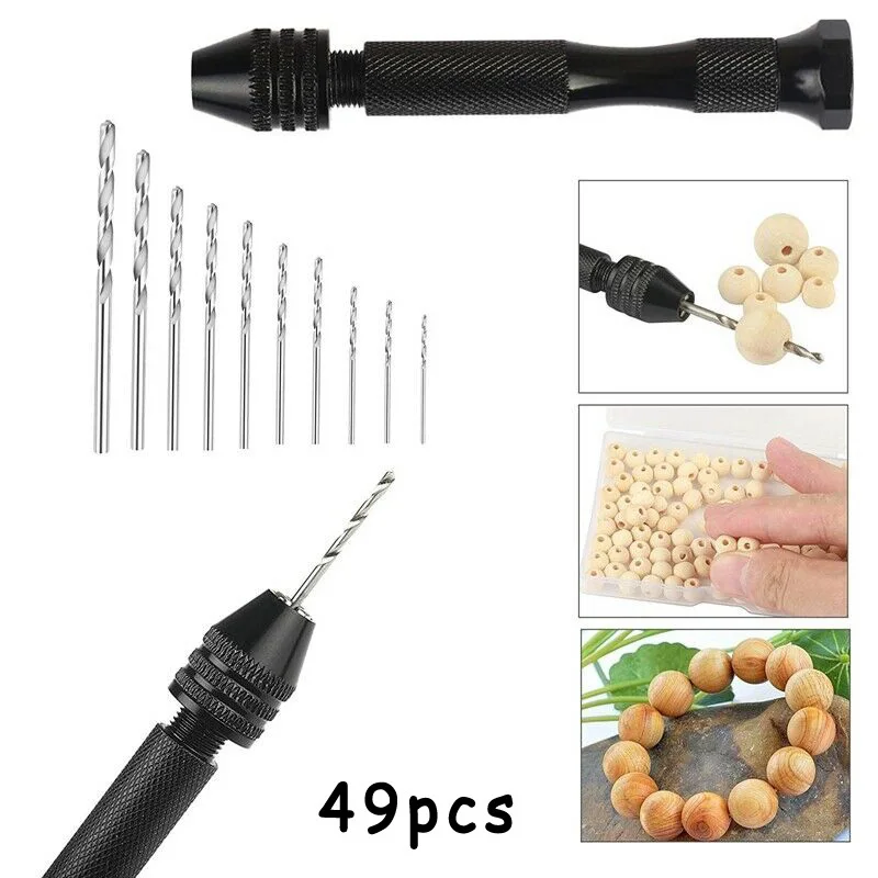 

Workshop Hand Drill Bits 49 Pcs/set Precision Vise Metal Portable Multi-purpose