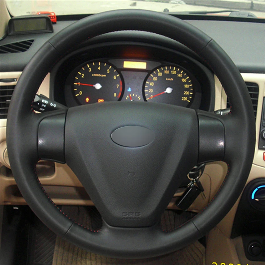 Оплетка на руль для Kia Rio 2007 чехол руля Hyundai Accent Getz 2005 2009|Чехлы руль| |