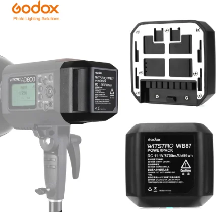 Godox WB87 оригинальный аккумулятор 11 1 В 8700 мАч для AD600 AD600B AD600BM AD600M вспышки |