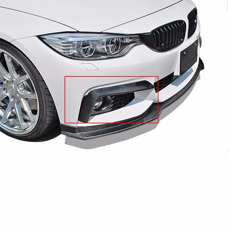 F32 F33 F36 M Sport углеродное волокно автомобильный передний разветвитель крышка