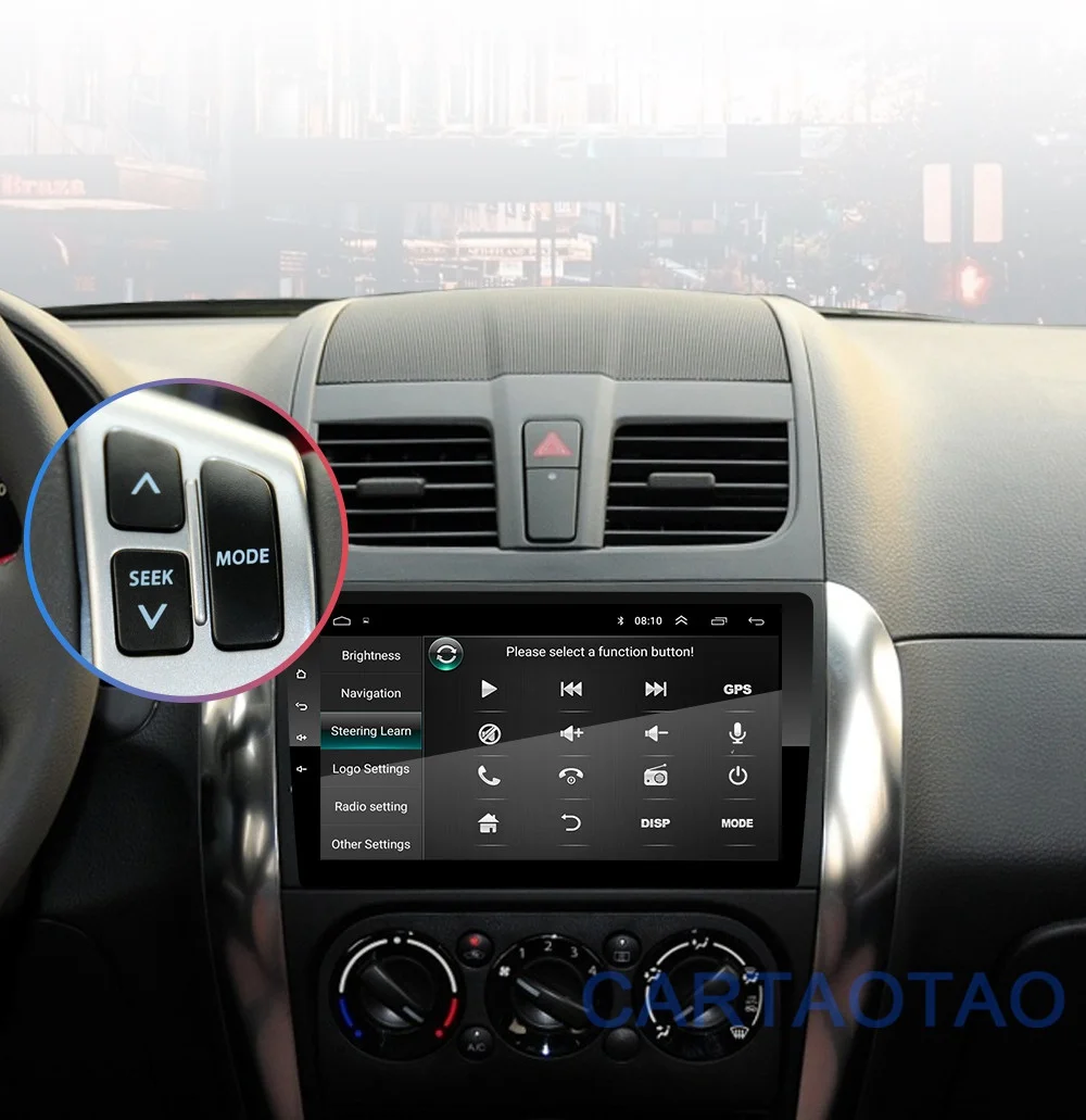 2G+ 32G " 2DIN Android 8,1 GO автомобильный DVD мультимедийный плеер для Suzuki SX4 2006-2012 автомобильный Радио gps навигация WiFi BT плеер 2 Din