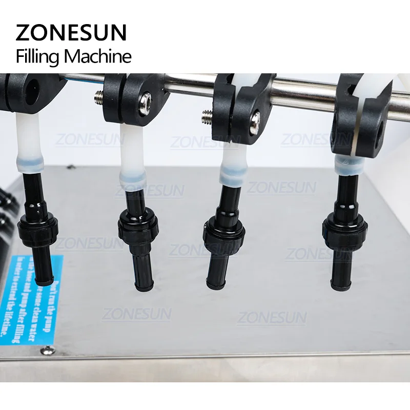 ZONESUN разливочная машина с 4 насадками, жидкая Парфюмерная вода, сок, эфирное масло, электрический насос с цифровым управлением, жидкий наполнитель