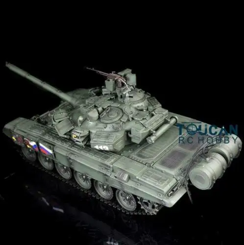

US Stock 2.4Ghz Heng Long RTR RC Tank 1/16 Green 6.0 Plastic Ver Russia T90 3938 TH13007-SMT2