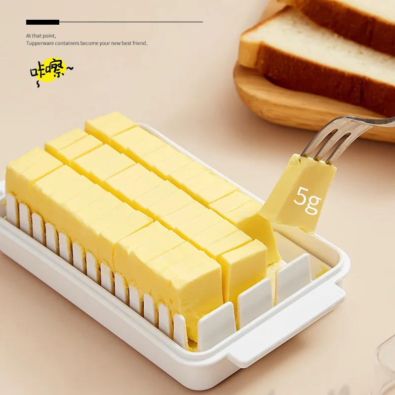 

Household Butter Auxiliary Cutting Box Cheese Cheese Unpacking Refrigerated Storage Box Kitchen Accessories Bread Cutter Gadgets