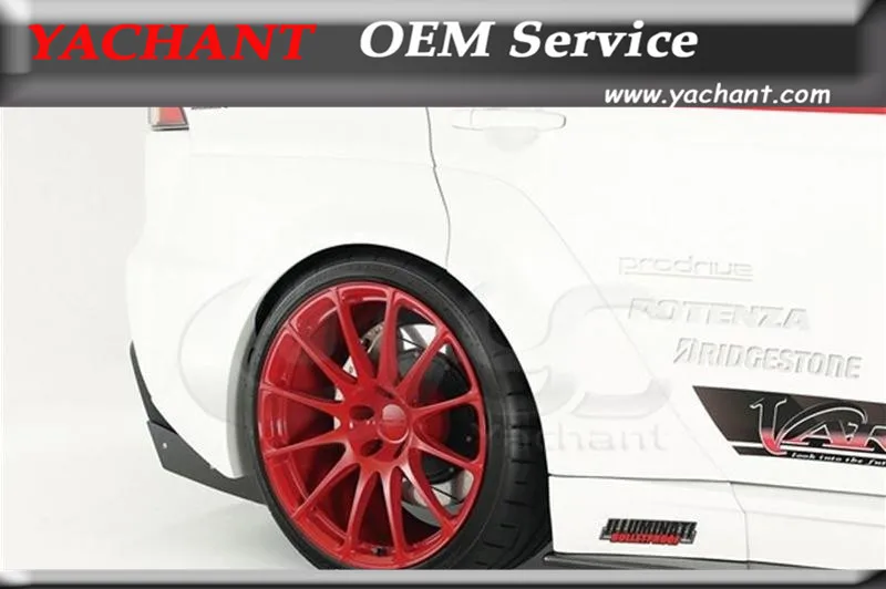 Стайлинг автомобиля стекловолокно ФАП задняя вспышка 6 шт. подходит для 08 12 Lancer