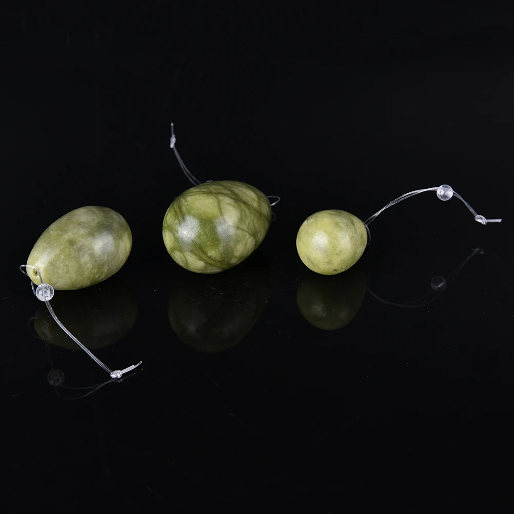 

3Pcs/lot egg jade eggs pelvic floor muscles vaginal tightening jade egg kegel exercise Women Postpartum Recovery
