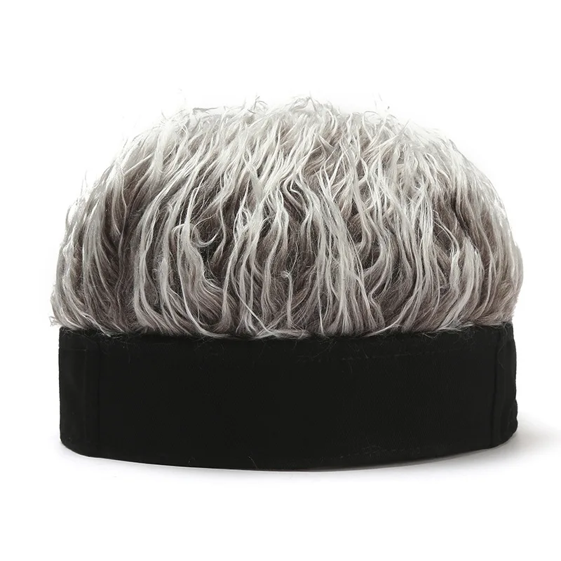 

Men and women wig hat street spoof eaves sailor melon skin landlord hat