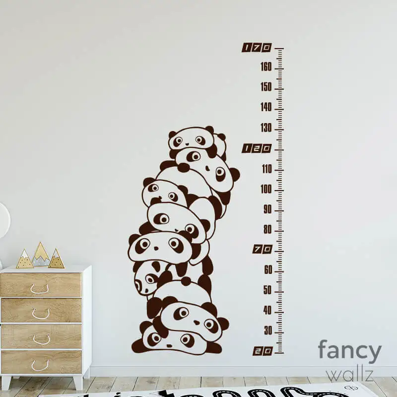 Детская Наклейка на стену в виде панды Виниловая наклейка детский домашний