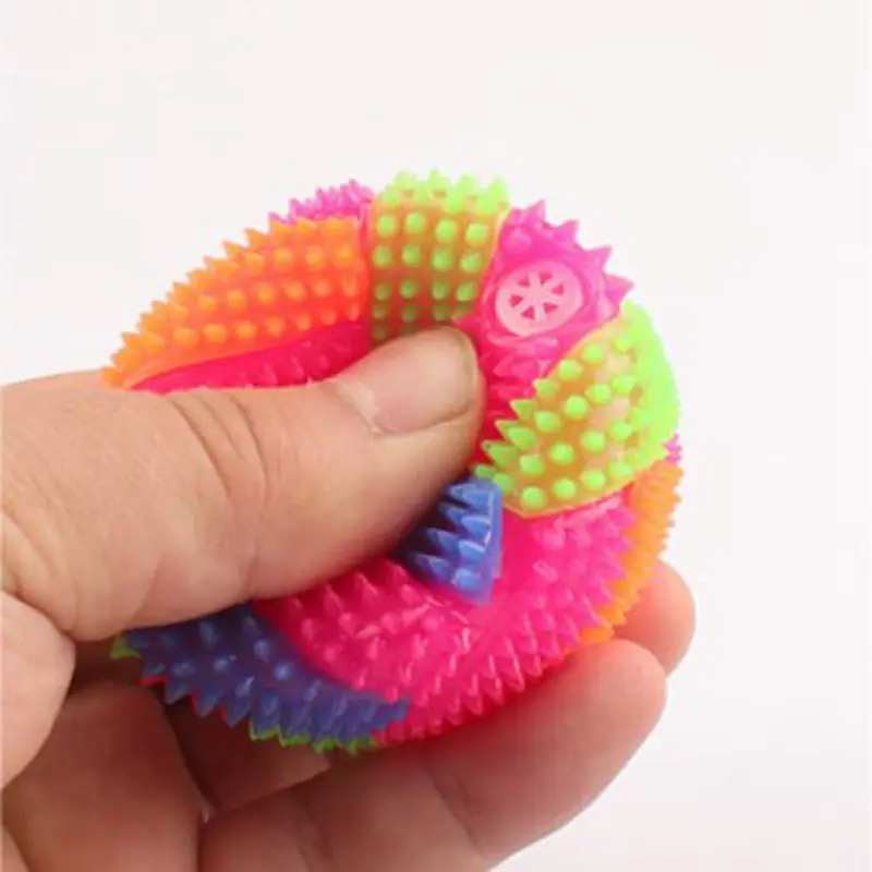 Светильник ящийся игрушечный цветной мяч-батут для волейбола светящийся