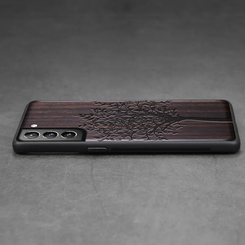 

Carveit Carved Wood Cases For Samsung Galaxy S21 Plus Ultra Accessory Premium Soft-Edge Cover Wooden Shell Protective Phone Hull