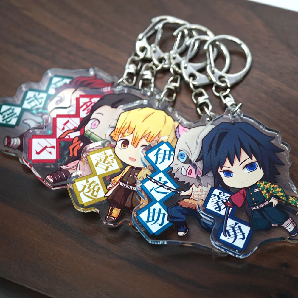 Брелок для ключей из акрила с изображением рассекающего демонов киметасу аниме no