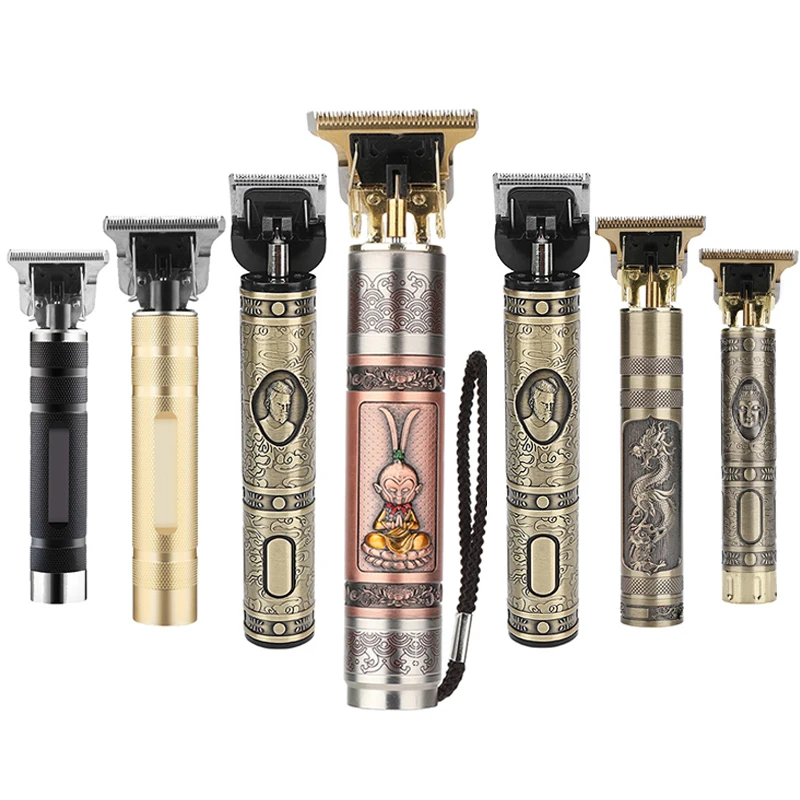 Цифровой триммер для волос стрижки крупным планом аккумуляторная машинка с USB t