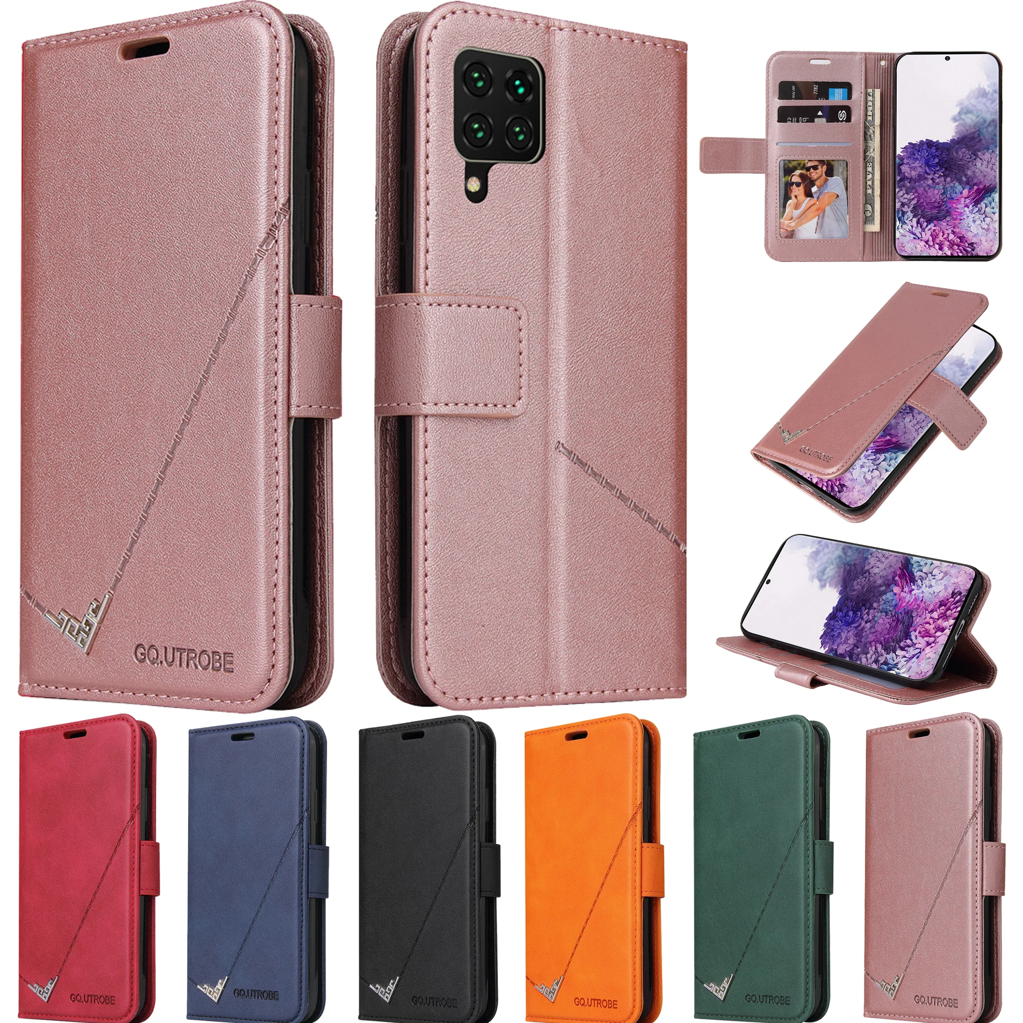 

Mate 40 P30 P40 Lite E Pro Case Wallet Flip Leather Funda for Huawei P Smart 2021 Y7P Y5P Y6P Honor 10X Lite 10i 8A 9C 9S Cover