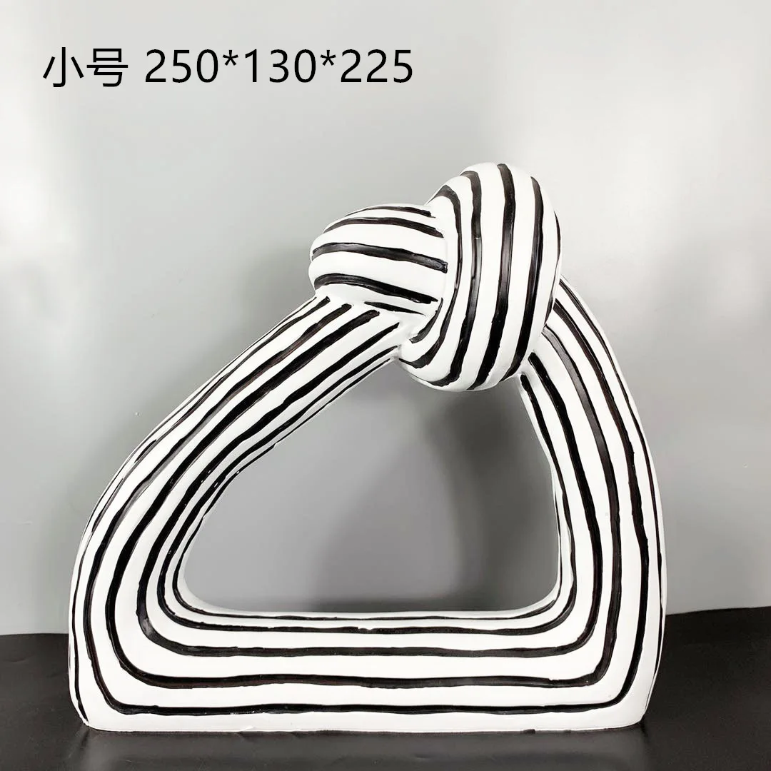 

Simple modern stripe creative Abstract knot ornament model room living room soft decoration study desktop ornament