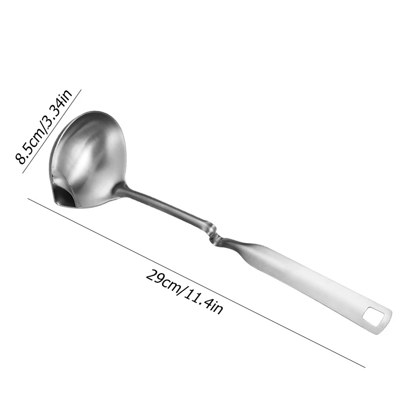 1 шт. Нержавеющая сталь Совок фильтр смазки ложка половник-дуршлаг суп