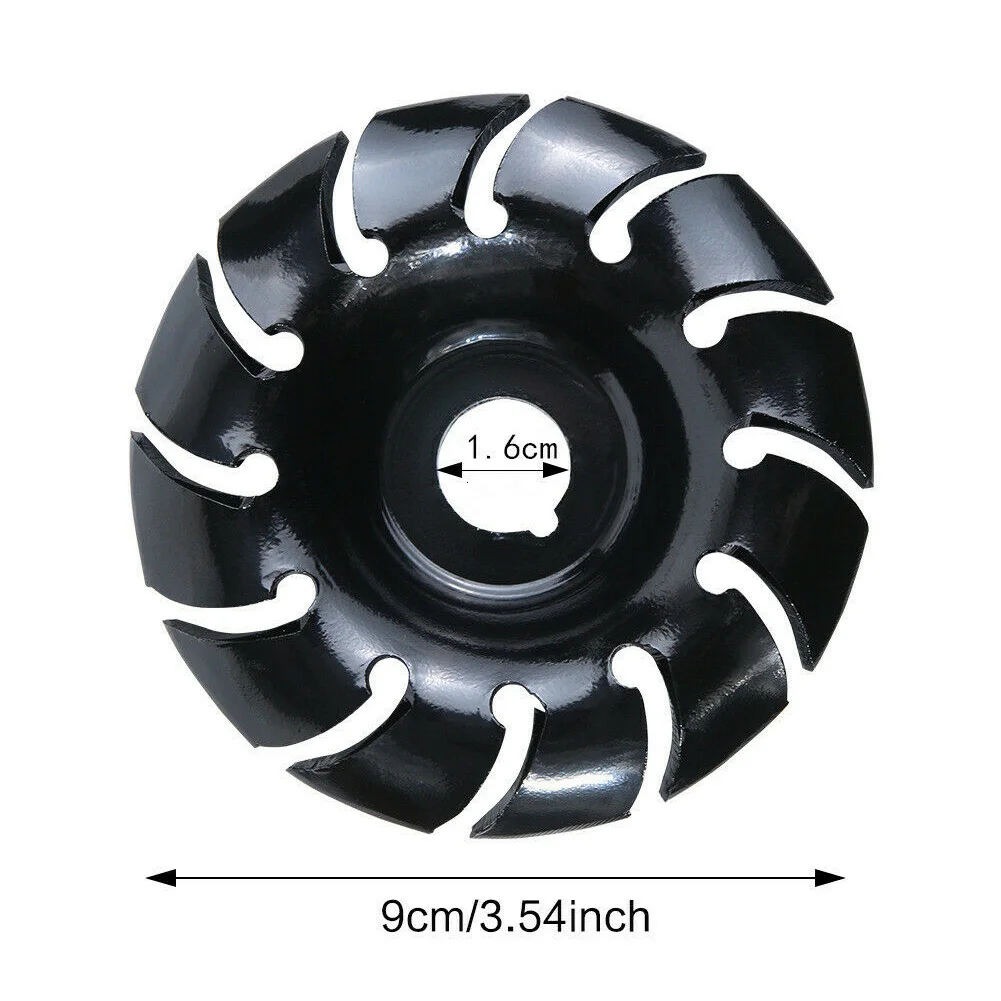 

90mm 12 Teeth Grinder Shaping Disc Wood Carving Disc Router Bit For Angle Grinder 22mm Bore Woodworking Tool