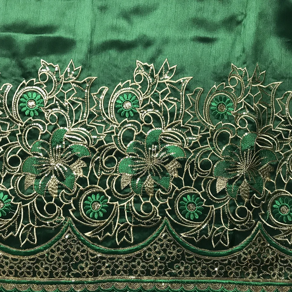 Новое поступление зеленая кружевная ткань George африканский дизайн материал для
