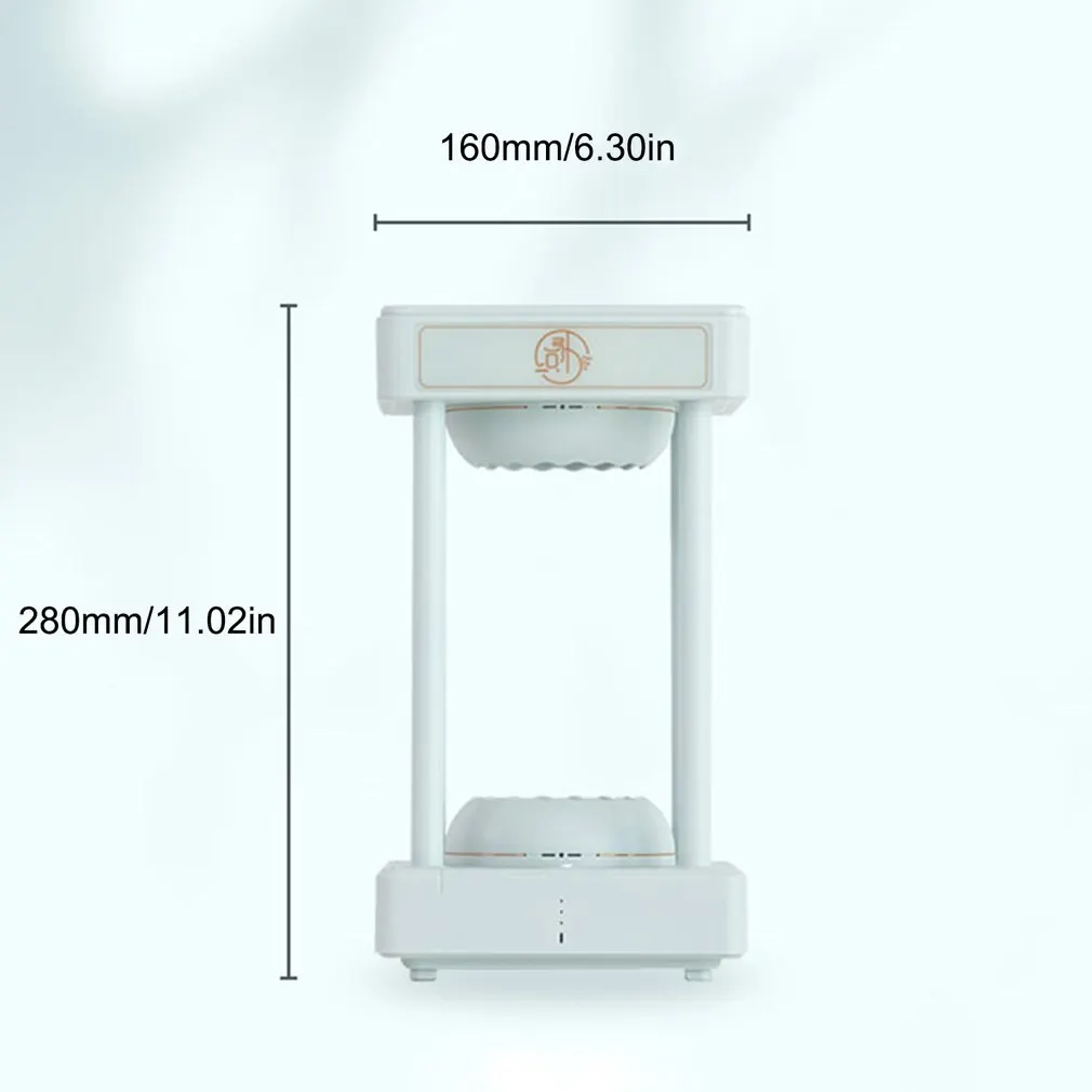 

Magic Rainbow Cloud Anti Gravity Levitating Water Drops Time Hourglass Fountain Hydra Lamp