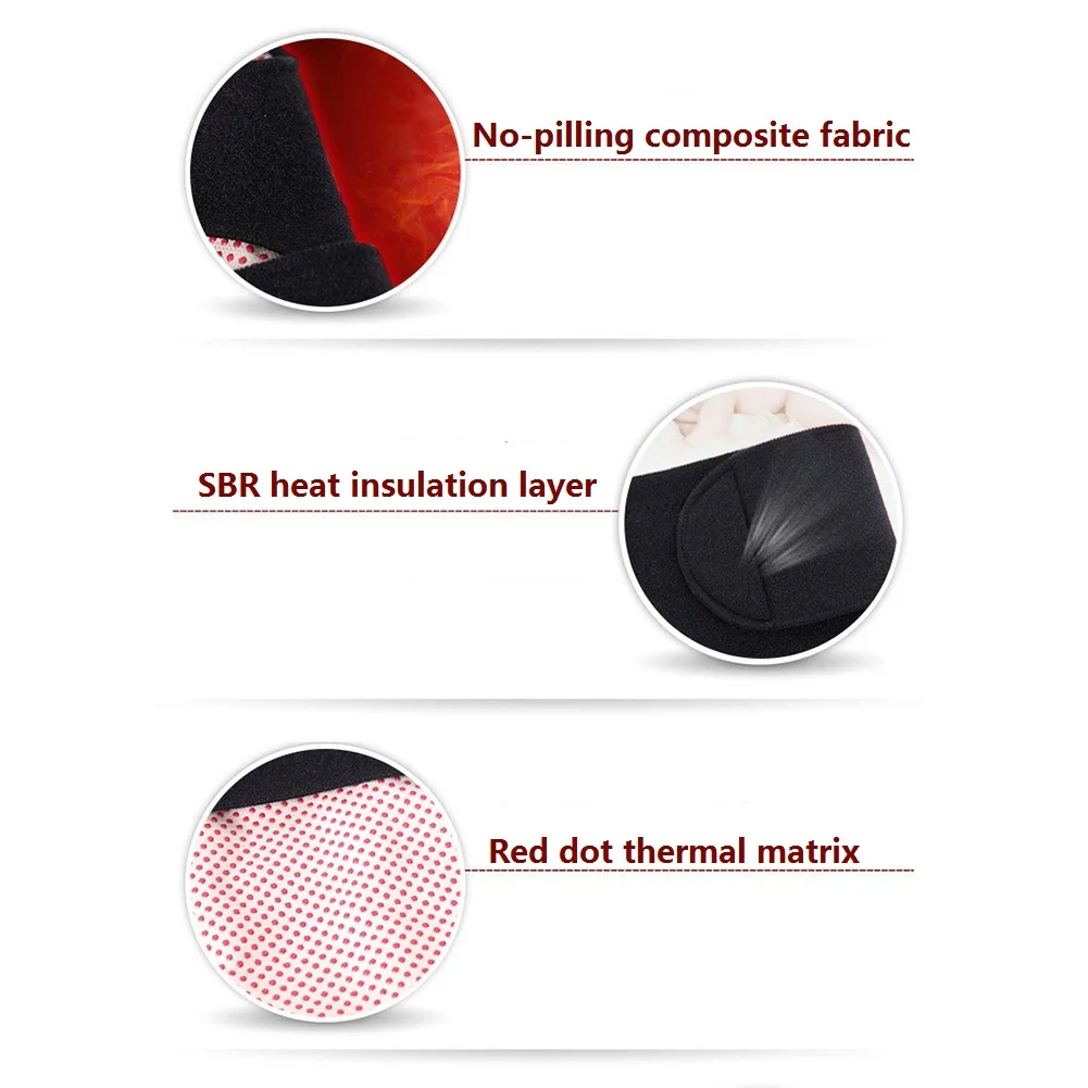 

Winter Thermal Knee Brace Wrap Neoprene Leg Knee Warmer for Arthritis Joint 1 Pair Supports Thermal Breathable Electric Heating