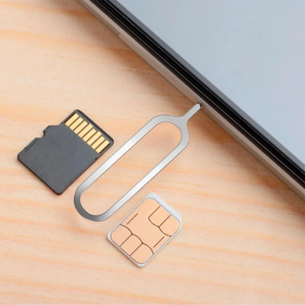 100Pcs Sim Card Tray Removal Eject Pin Key Tool Stainless Steel Needle for iPhone iPad Samsung Huawei xiaomi |