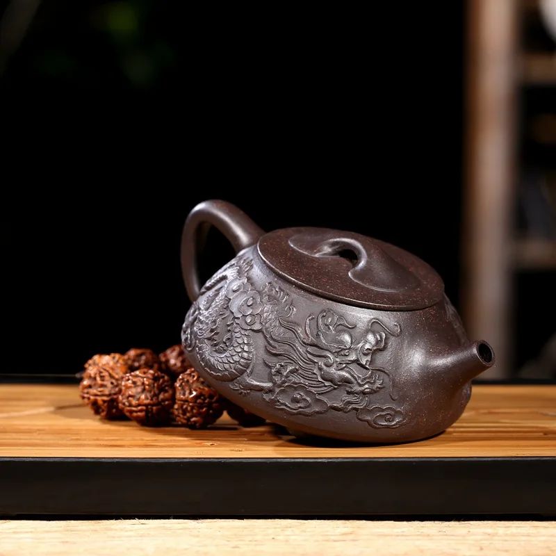 

Authentic Yixing Purple Clay Teapot Handmade Tea Pot 260ml Kettle High-Grade Tea Set Gifts Chinese Tea Ceremony