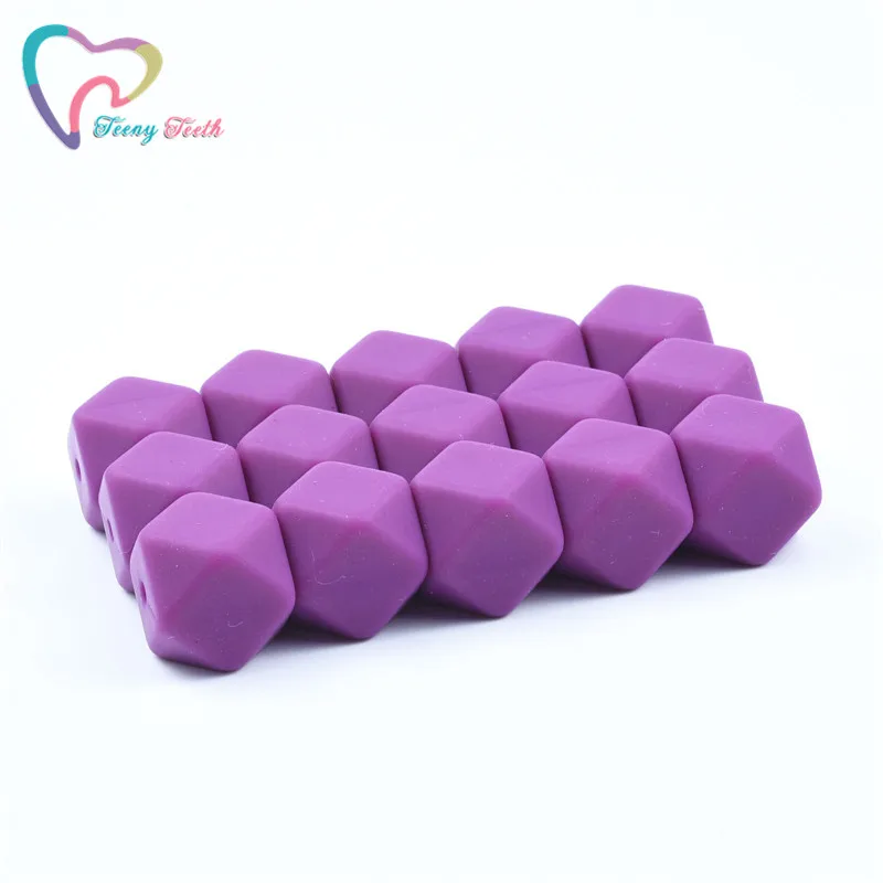 Teeny Teeth 10 PCS French Plum/Magenta Silicone Round Dia 9-19 MM Teething Beads Rodent Bracelet DIY Crafts Baby Teether | Украшения и