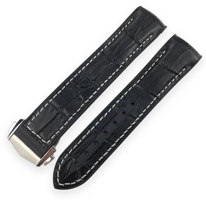 

19mm 20mm Rubber Silicone Watch band Watchband for Omega strap Seamaster 300 speedmaster Ocean Bracelet AT150 8900 Accessories