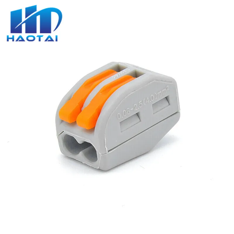 10 шт. универсальный компактный клеммный блок для проводки с рычагом 222 412