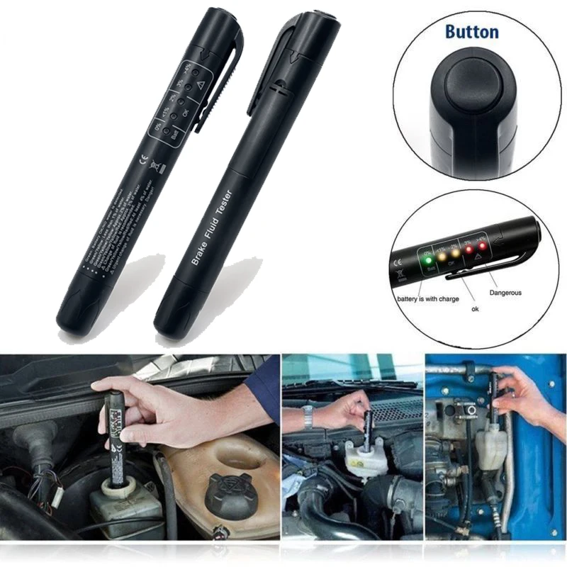 Универсальный тестер тормозной жидкости для Audi A6 C5 BMW F10 Toyota Corolla Citroen C4 C3 Nissan Qashqai