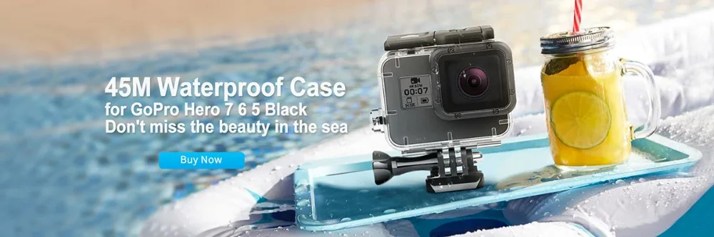 Водонепроницаемый чехол для съемки под водой для GoPro Hero 7 6 5, черный, белый, серебристый защитный корпус для Go Pro Hero 7 6, аксессуары