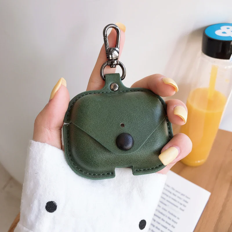 Чехол для наушников AirPods Pro чехол беспроводной Bluetooth-гарнитуры мягкий кожаный Airpods