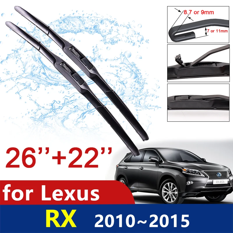 

Car Wiper Blades For Lexus RX RX270 RX350 RX450h 2010 2012 2013 2014 2015 Front Windshield Wipers 270 350 450h Car Accessories