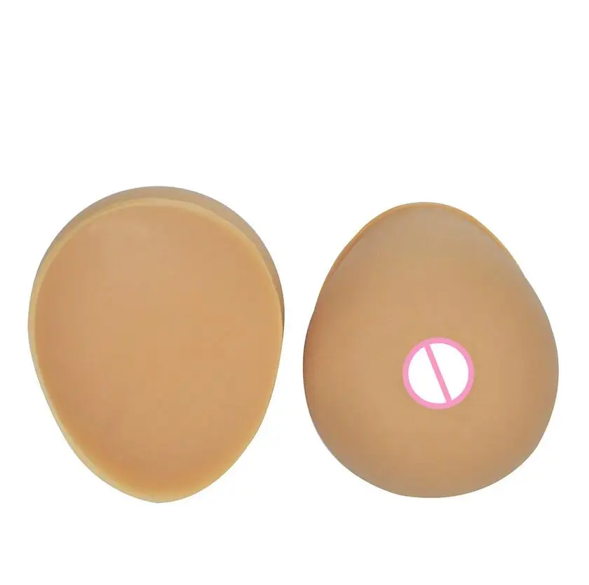 Silicone Artificial Breast Forms 2020 1000g Suntan Realistic Fake Boobs Enhancer CD Transvestite Costume Super Soft Silicone