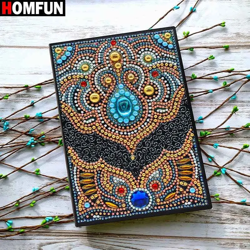 NB37 HOMFUN A5 блокноты 5D DIY алмазная живопись специальная форма Дневник Книга Алмазная вышивка крестиком Стразы Декор подарок - Цвет: NB37
