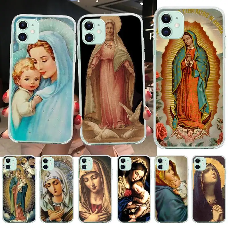 Чехол для телефона PENGHUWAN с изображением девы Марии христианской рождественской