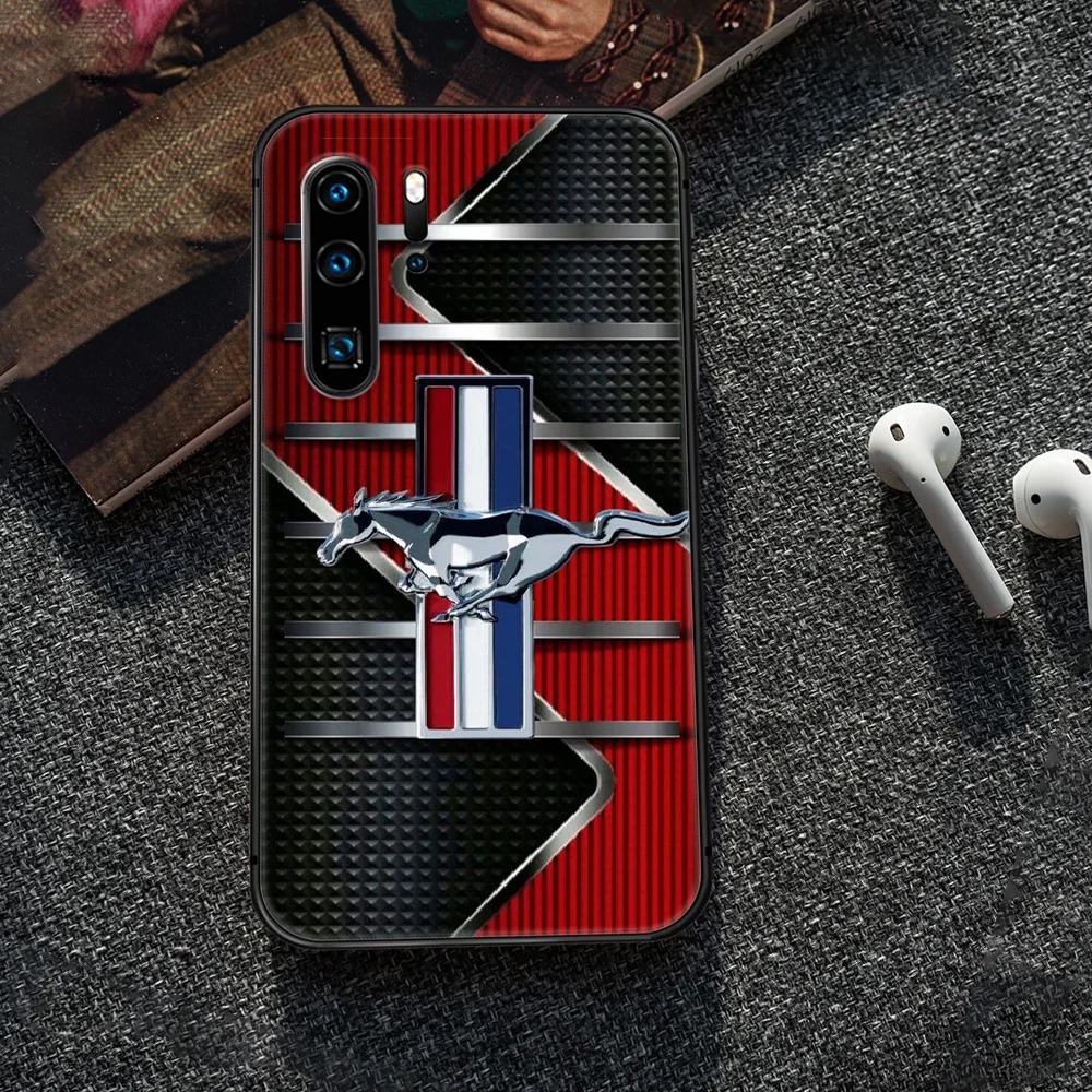 

Ford car logo Phone Case Cover Hull For Huawei P8 P9 P10 P20 P30 P40 Lite Pro Plus smart Z 2019 black cover fashion Etui pretty