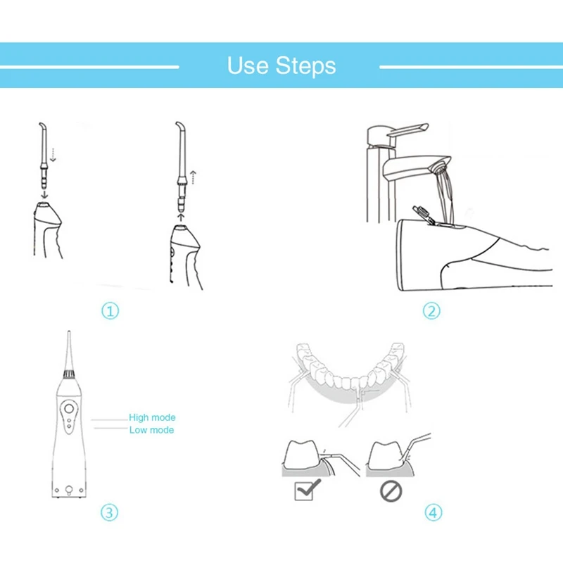 Портативный ирригатор для полости рта перезаряжаемый инструмент ухода за зубами
