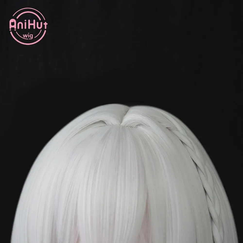 Парик для косплея HMS Sirius из термостойких синтетических волос розовый белый парик